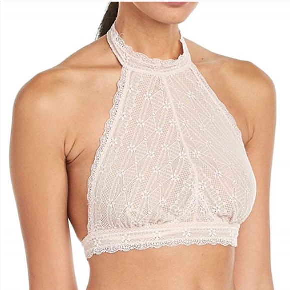 Free People Other - NWOT Free People Beige Halter Bralette